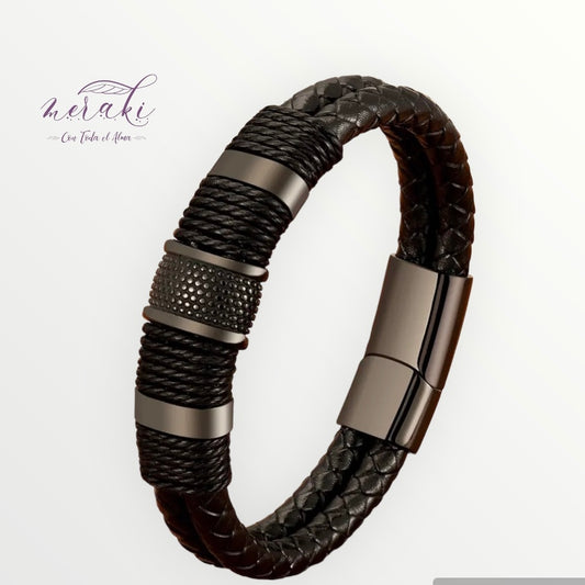 Brazalete multicapa tejito
